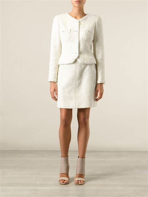 chanel skirt tweed|vintage chanel skirt suit.